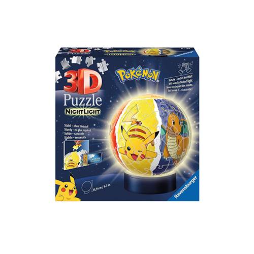 3D Puzzle Pokémon Nachtlicht - Klatsche ...und es leuchtet, ab 6 Jahren, Höhe ca. 16cm