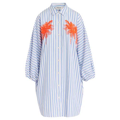Frilled puff sleeve dress