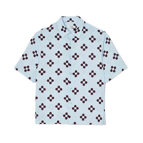 Men shirt rounded cross