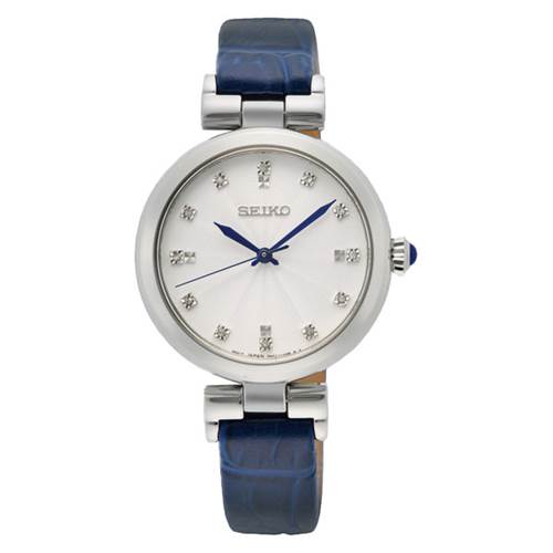 SRZ545P1  - Seiko - 5 Bar - leather strap  - 12 Diamands - Battery 