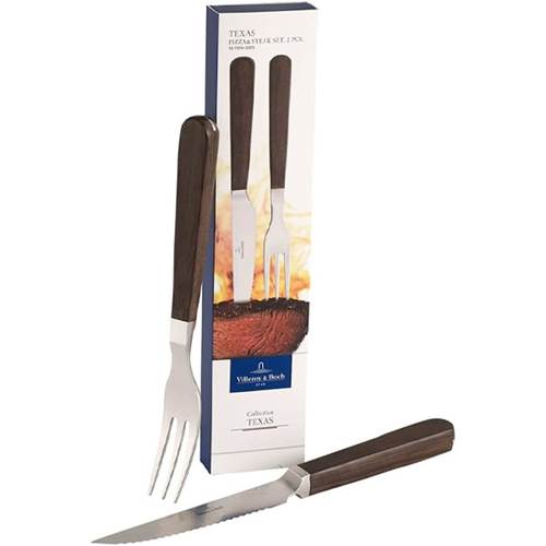 Texas pizza steak cutlery set 2p