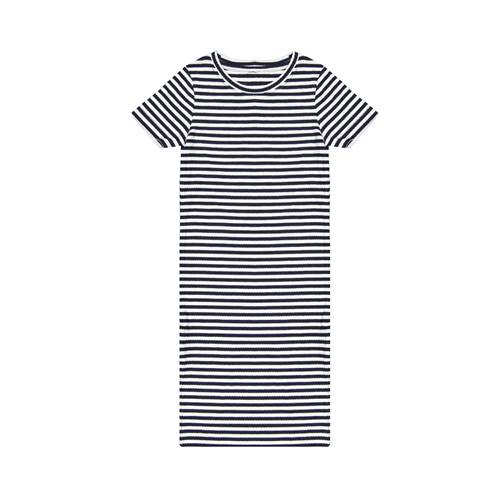 Striped Shirt Mini Female Black